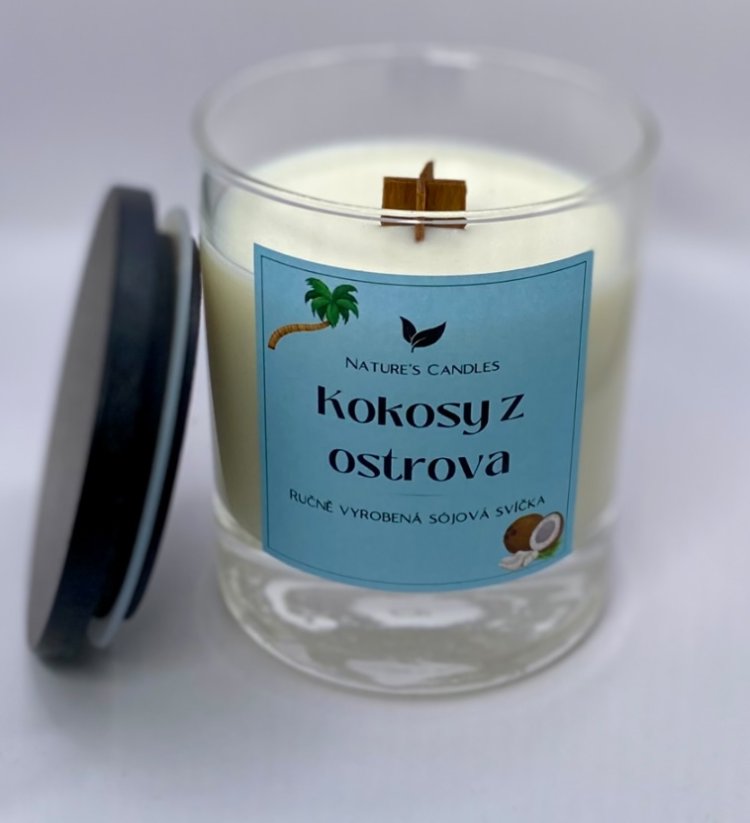 Sójová svíčka - Kokosy z ostrova