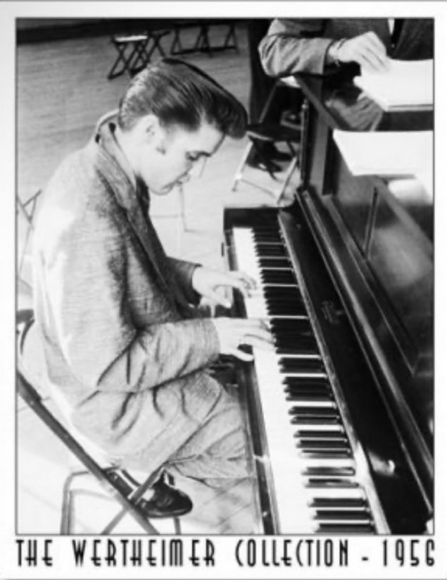 Plechová cedule Elvis Presley The wertheimer Collection 1956  klavír