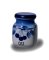 Porcelánová dóza Modré třešně - Blue Cherry s textem Čaj