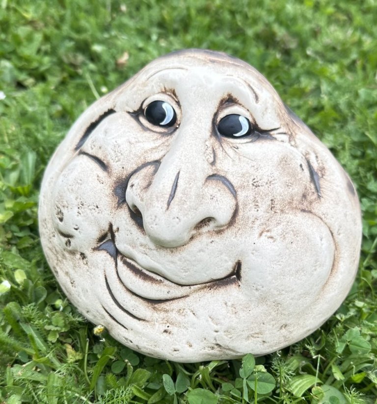 Keramický kámen Úsměv M natural