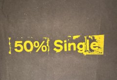 Pánské tričko s potiskem 50% Single
