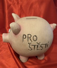 Pokladnička prasátko Pro štěstí