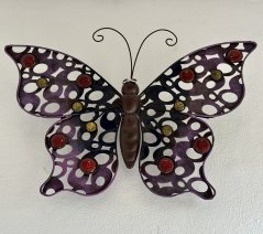 Kovový motýl na zeď