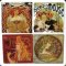 Keramické podtácky Alfons Mucha