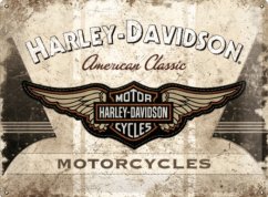 Plechová cedule Harley Davidson Motocycles