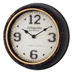 Nástěnné kovové hodiny Antiquités