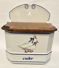 Porcelánová slánka Husičky Cukr