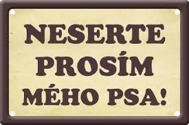 Plechová cedulka Neserte prosím mého psa