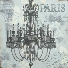 Plechová retro cedule Paris Lustr AKCE!