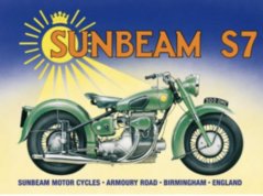 Plechová cedule motorka Sunbeam S7