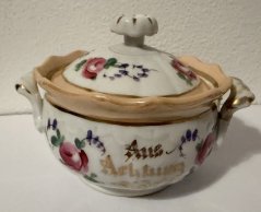 Porcelánová cukřenka s růžičkami
