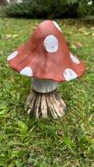 Keramická houba Muchomůrka červená