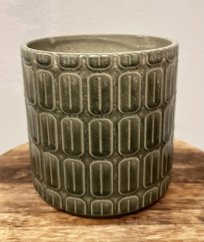 Keramický květináč Ol zelený