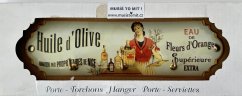 Kovový věšák Huile d'Olive