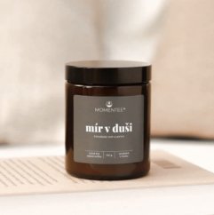 Sójová svíčka Mír v duši - Himalájský cedr a jasmín