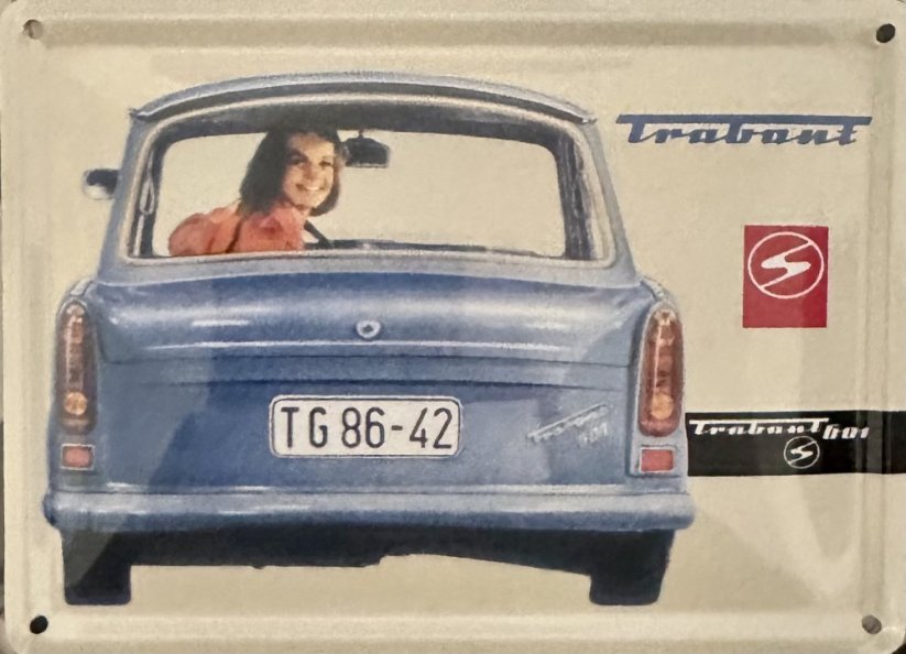 Plechová cedulka Trabant 601