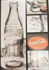 Plechová cedule Coca - Cola Láhve