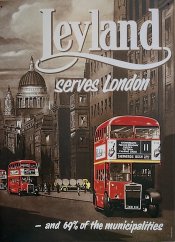 Plechová cedule Leyland - London menší