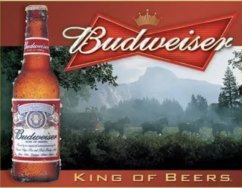 Plechová cedule Budweiser King of beer láhev - pivo