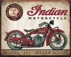 Plechová cedule  motorka Indian motocykle model 101