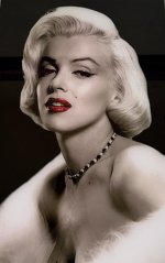 Skleněný obraz Marilyn Monroe něžná