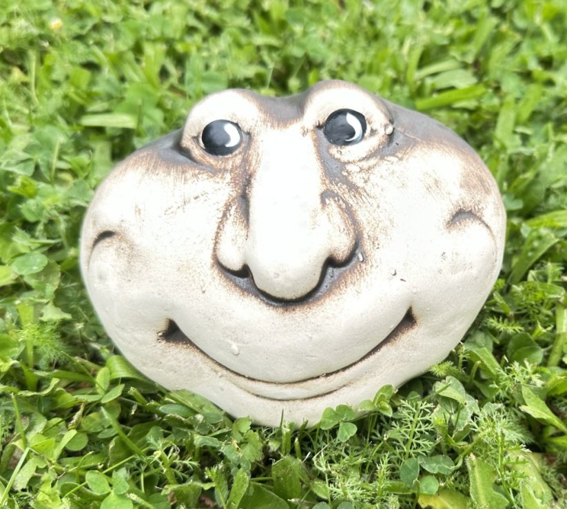 Keramický kámen Úsměv S natural