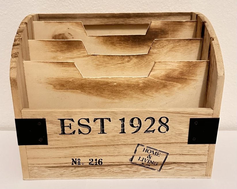 Dřevěná přihrádka na dopisy  EST 1928