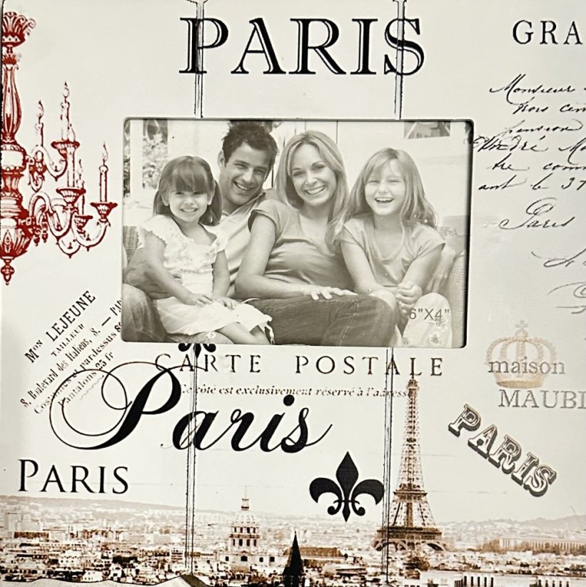 Fotorámeček Paris Carte Postele
