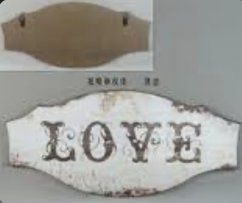 Dřevěná cedule Love