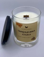 Sójová svíčka - Slaný karamel & Káva