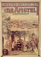 Plechová cedulka The De Amstel pivo