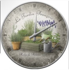 Nástěnné hodiny Le Jardin Francais