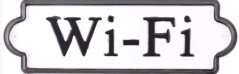 Kovová cedulka Wi - Fi