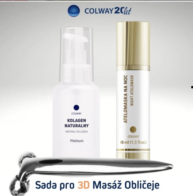 Sada pro 3D Masáž Obličeje  - Kolagen Platinum 100m + Noční Atelomaska