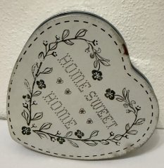 Plechová dóza - plechovka Home Sweet home poškozeno