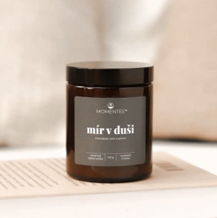Sójová svíčka Mír v duši - Himalájský cedr a jasmín