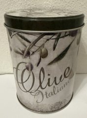 Plechová dóza - plechovka Olive Italiane