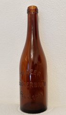 Skleněná láhev na pivo Žatec Saazer Bürgerbrau Gerg. 1801