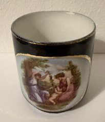 Starožitný porcelánový hrnek Romance - Vídeň