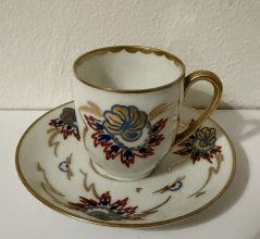 Starožitný porcelánový šálek Flowers  Rosenthal