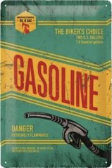 Plechová cedule Gasoline
