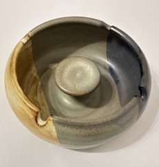 Keramický popelník Round Pláž s típátkem