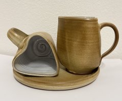 Keramická sada hrnků Srdce Písek