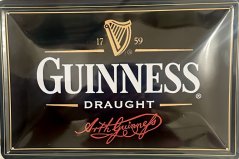 Plechová cedule Guinness Draught pivo