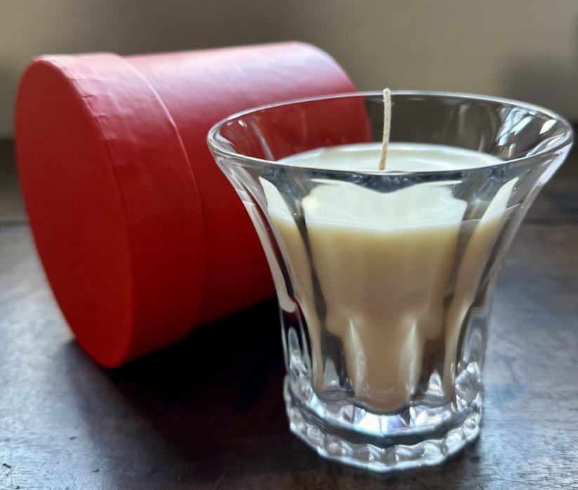 Sójová  luxusní svíčka v dárkové krabičce Sí Eleganza inspirovaná ikonickou vůní