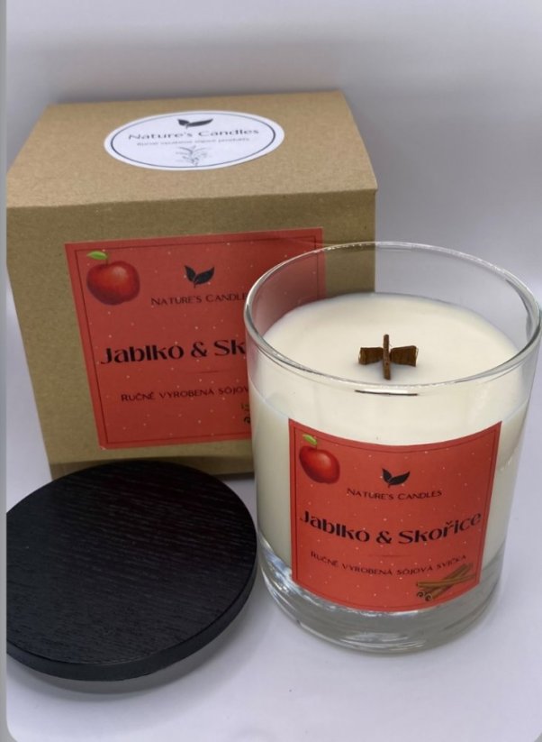 Sójová svíčka - Jablko & Skořice