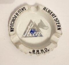 Porcelánový popelník Stern Sklo a porcelán