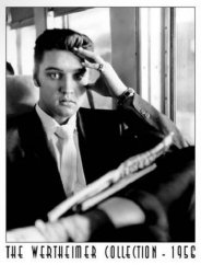 Plechová cedule Elvis Presley The wertheimer Collection 1956 poškozeno