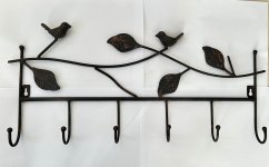 Kovový věšák Ptáčci