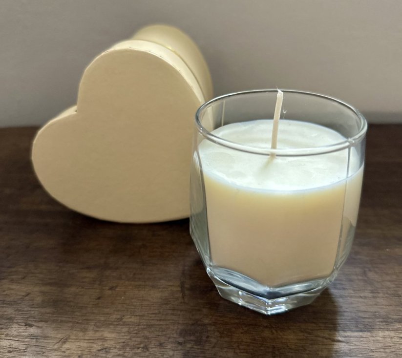 Sójová svíčka přírodní v dárkové krabičce Uklidním se - na světě je přece krásně